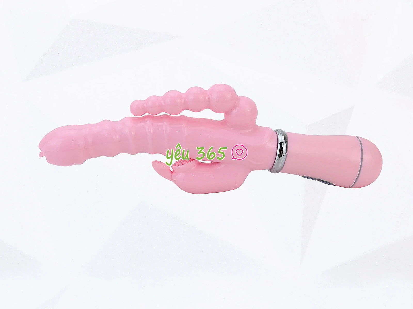Dương vật giả 3 đầu rung đa năng, chạm 3 điểm cùng lúc