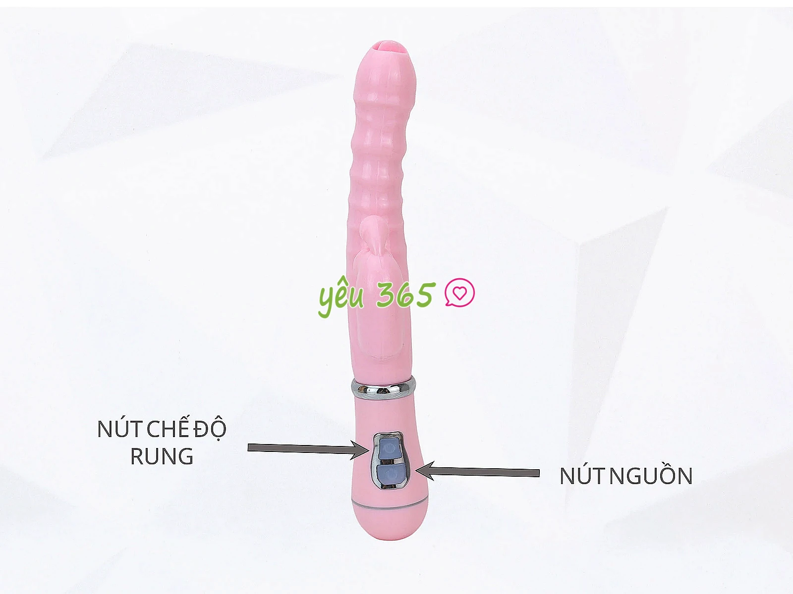 Dương vật giả 3 đầu rung đa năng, chạm 3 điểm cùng lúc