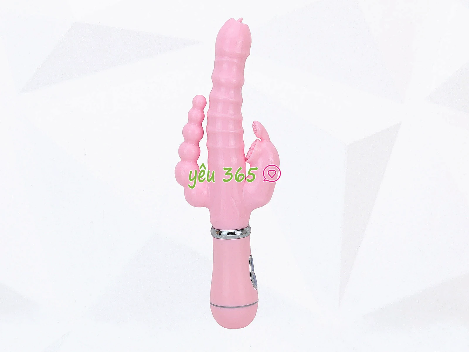 Dương vật giả 3 đầu rung đa năng, chạm 3 điểm cùng lúc