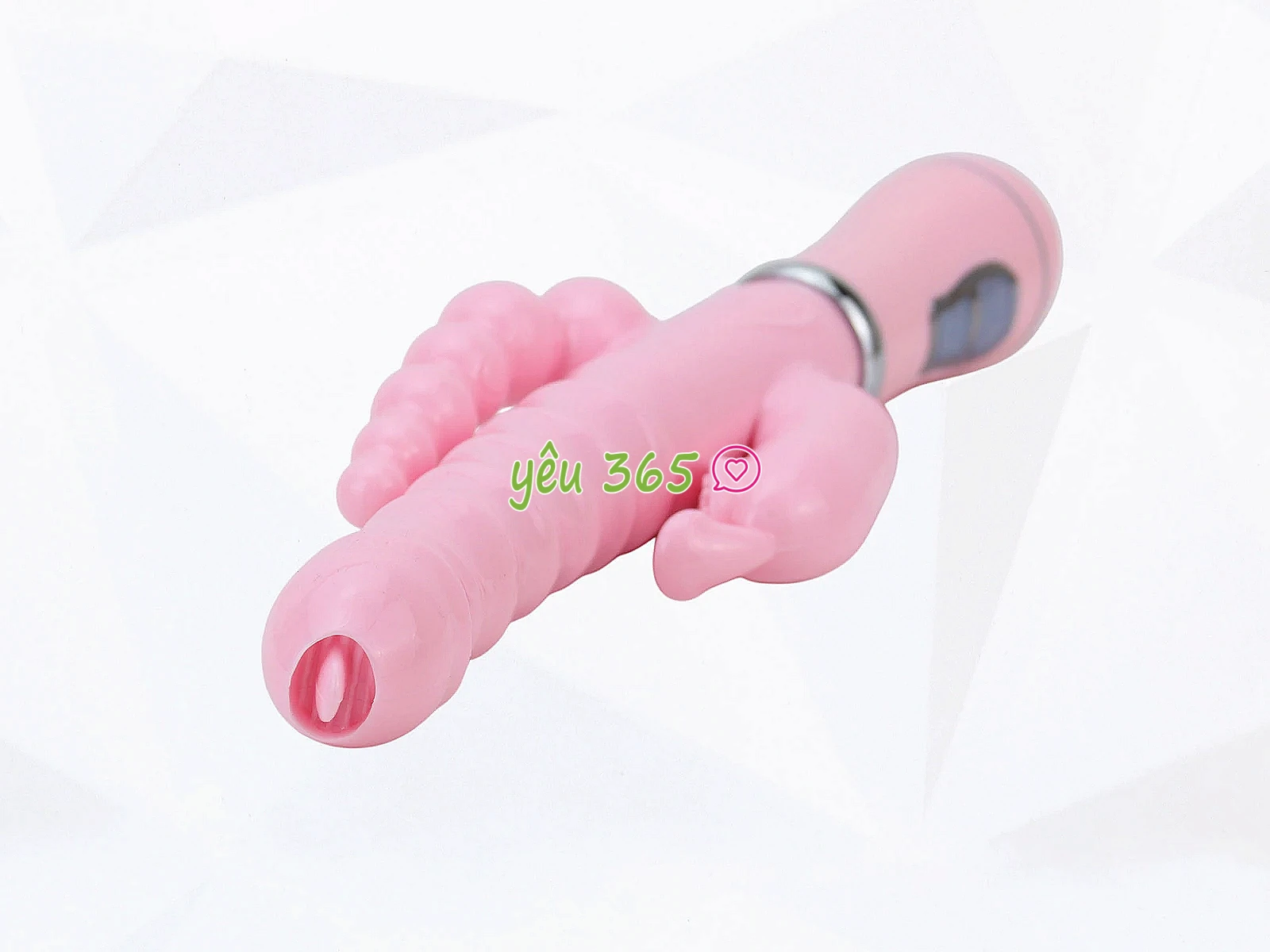 Dương vật giả 3 đầu rung đa năng, chạm 3 điểm cùng lúc