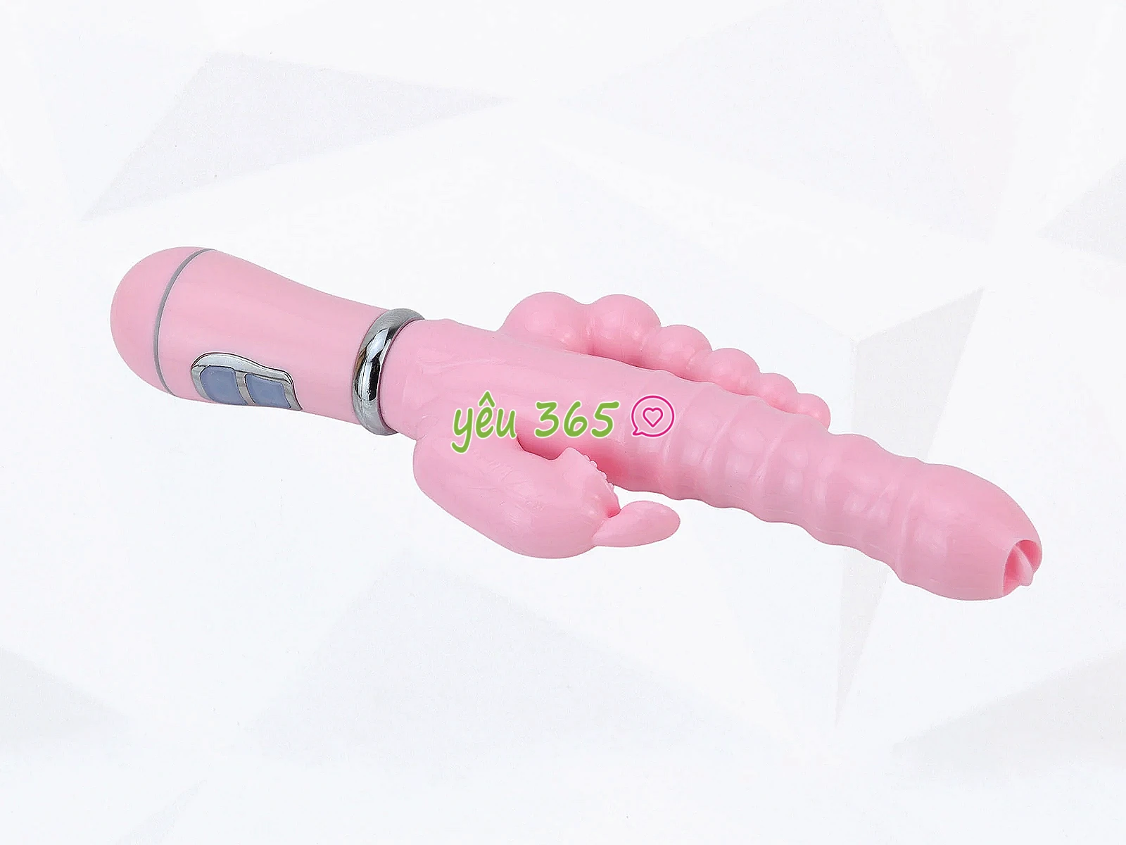 Dương vật giả 3 đầu rung đa năng, chạm 3 điểm cùng lúc