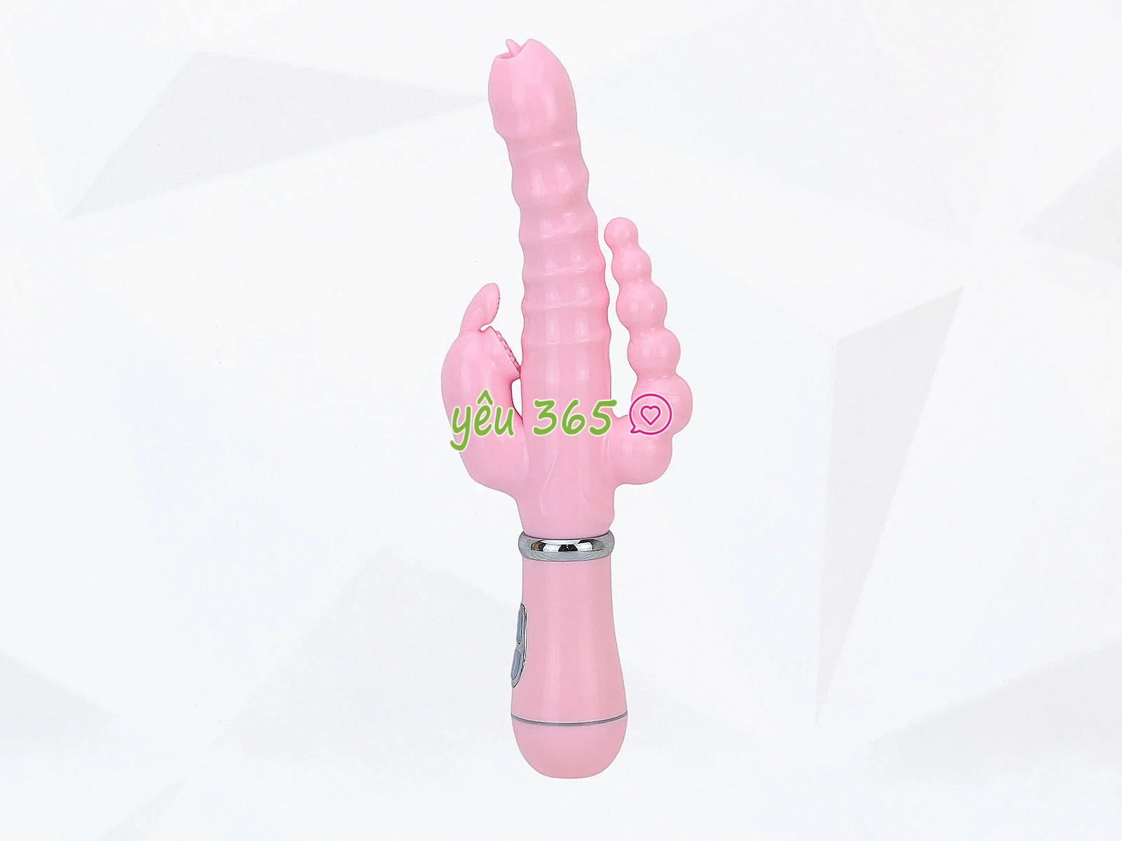 Dương vật giả 3 đầu rung đa năng, chạm 3 điểm cùng lúc