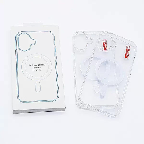 Ốp lưng iPhone 16 Plus Clear Case Magnetic trong suốt
