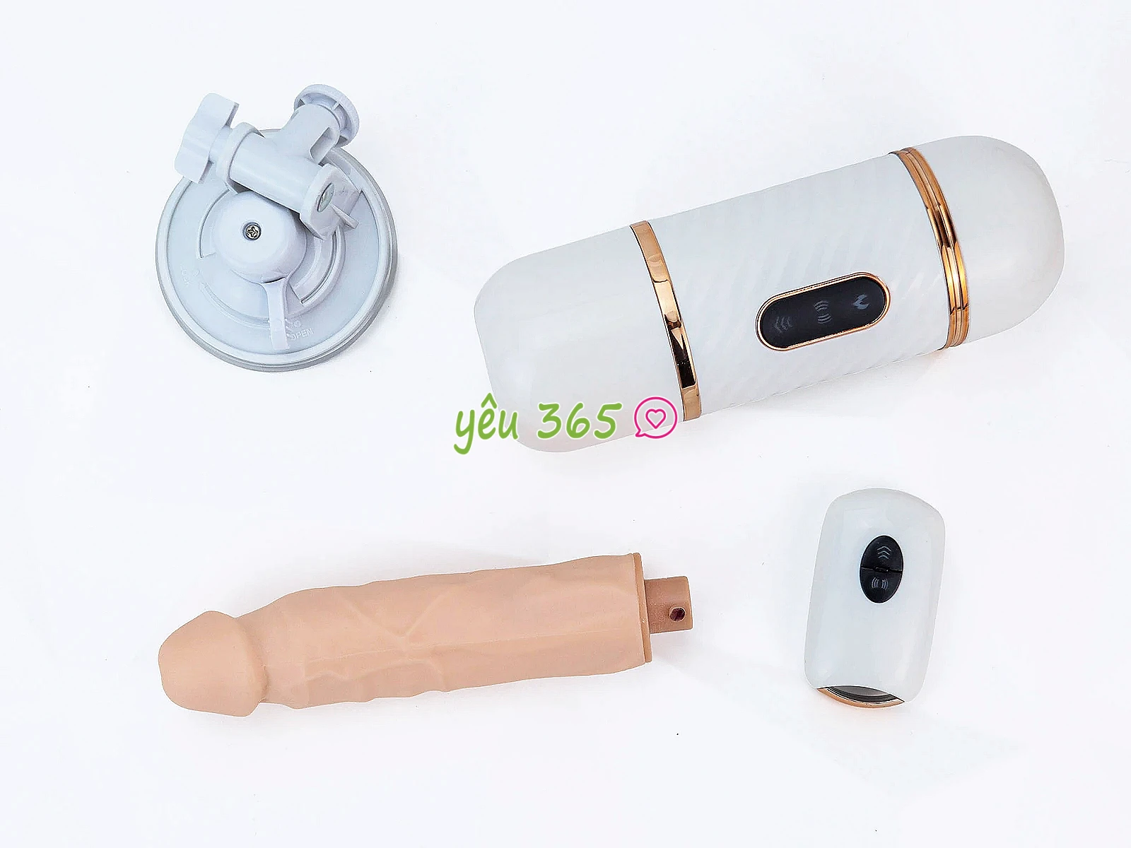 Dương vật giả rung thụt phát nhiệt Cyclone Fire điều khiển từ xa