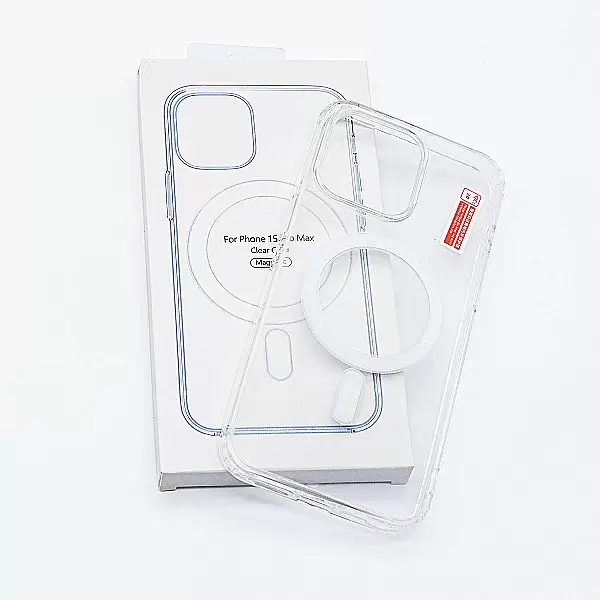 Ốp lưng iPhone 15 Pro Max Clear Case Magnetic trong suốt