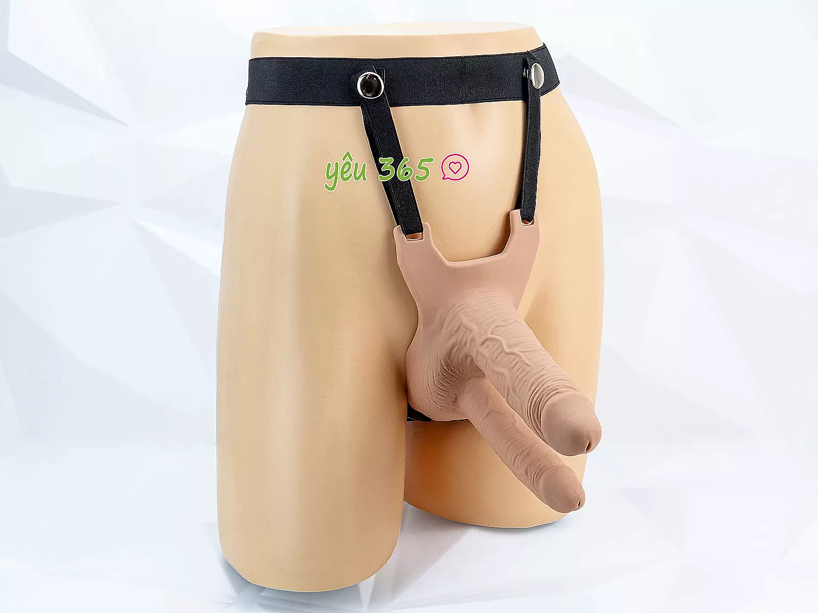 Dương vật giả 2 đầu có dây đeo Long Love