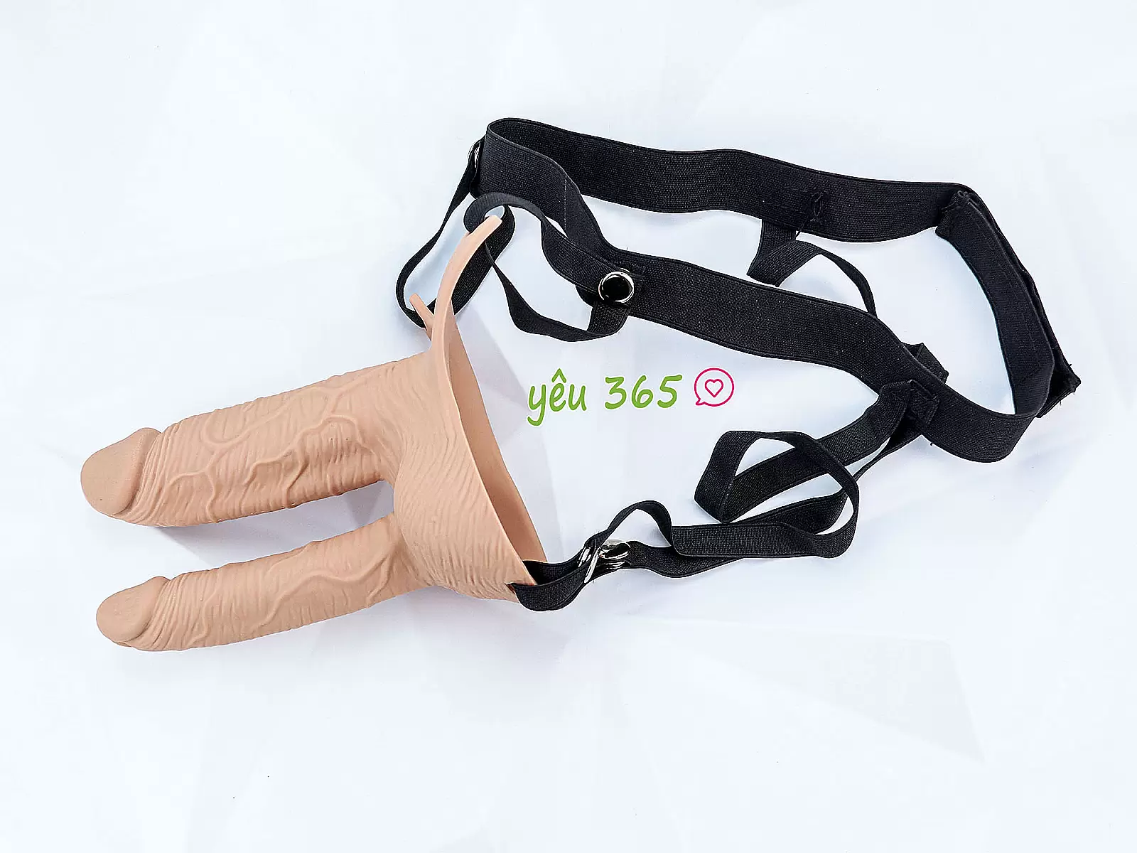 Dương vật giả 2 đầu có dây đeo Long Love