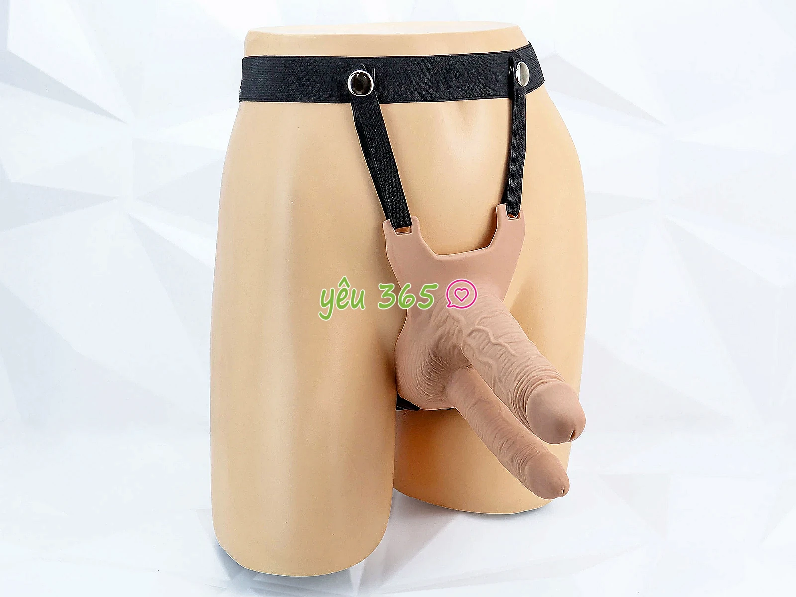 Dương vật giả 2 đầu có dây đeo Long Love