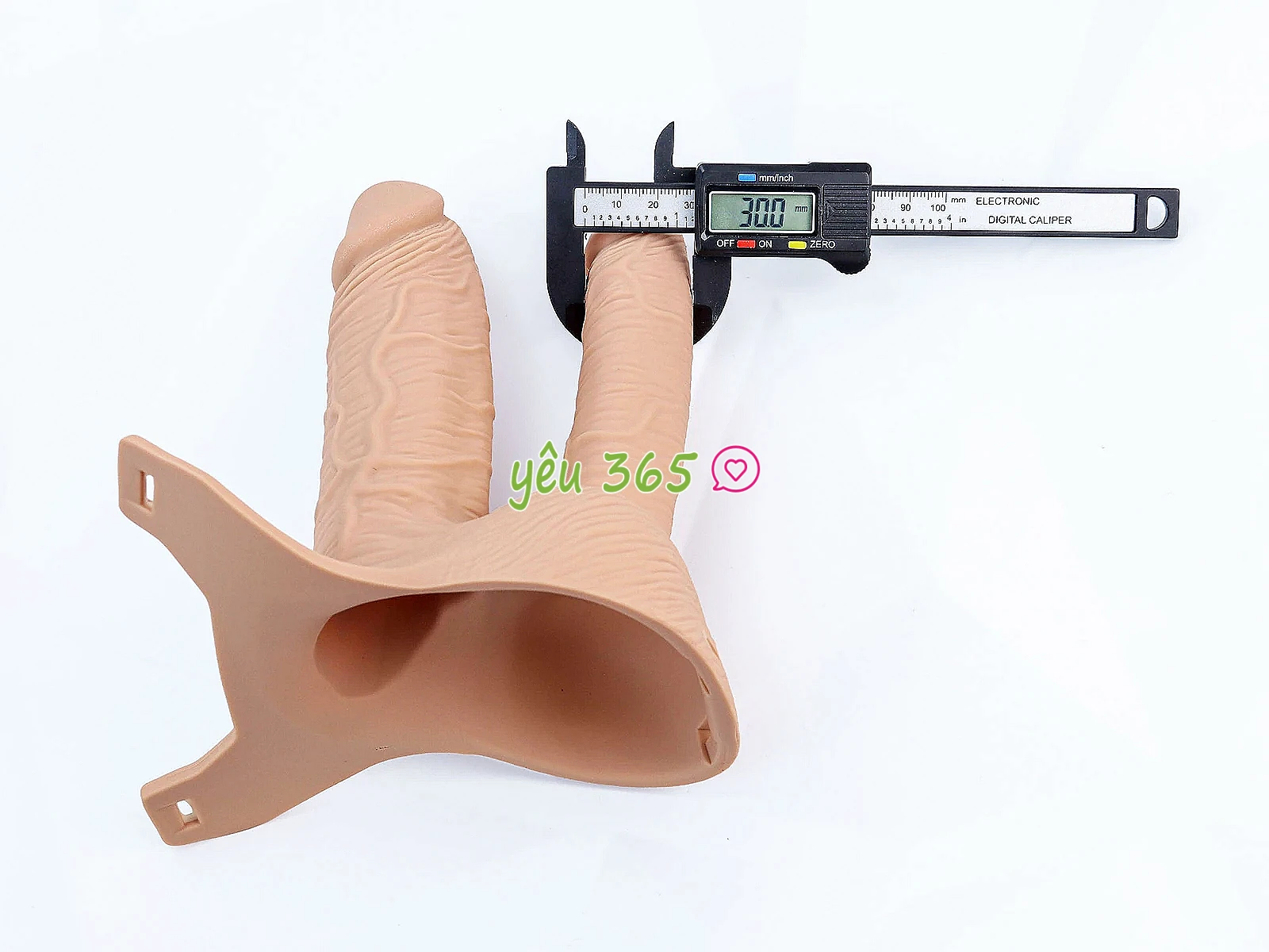 Dương vật giả 2 đầu có dây đeo Long Love