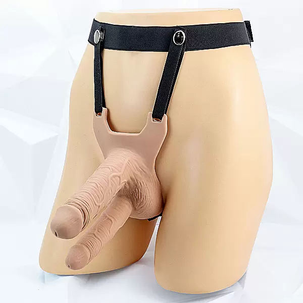 Sextoy dương vật giả 2 đầu có dây đeo Long Love cho les