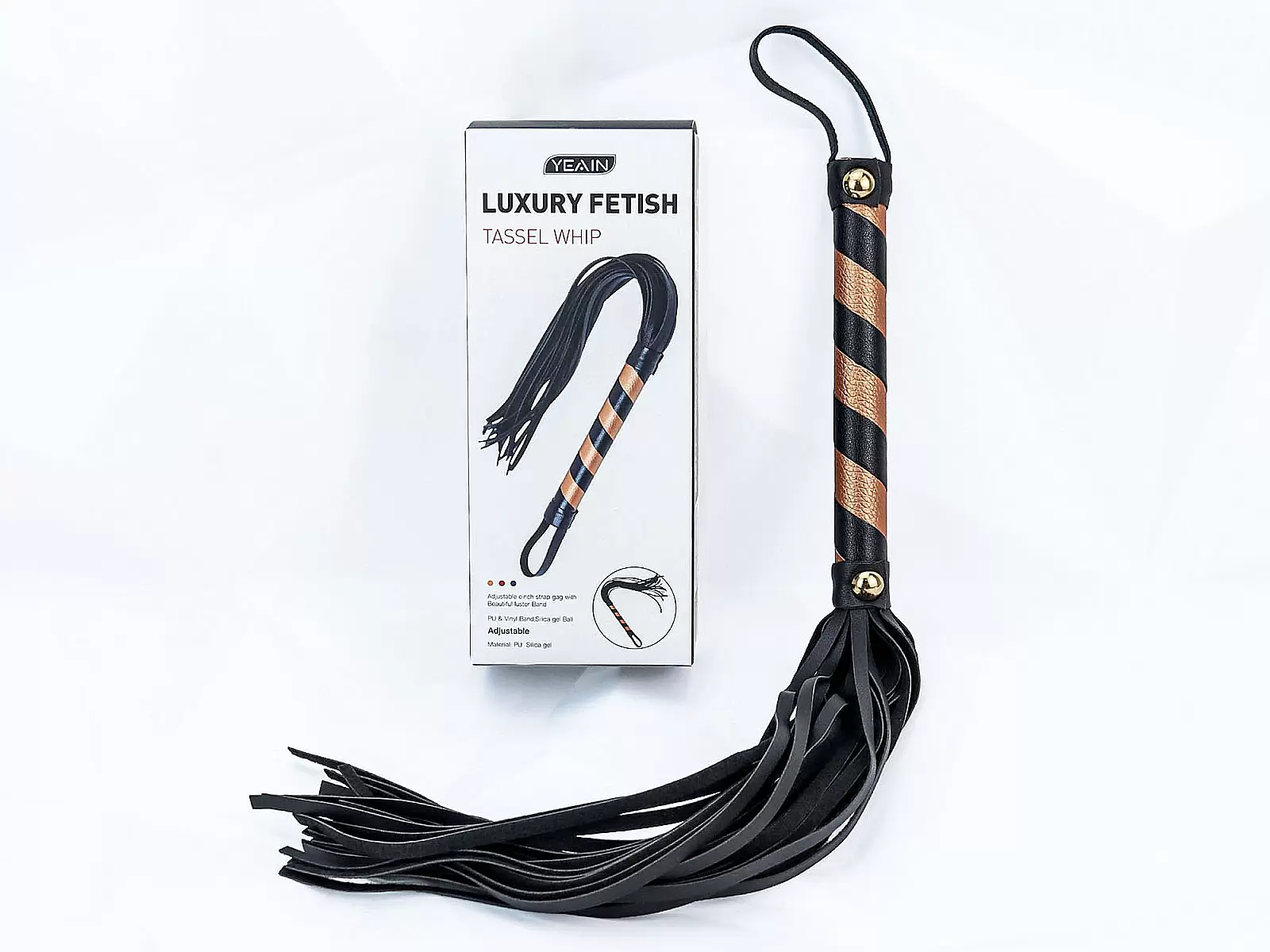 Đồ chơi bạo dâm roi da Luxury Fetish 3 màu