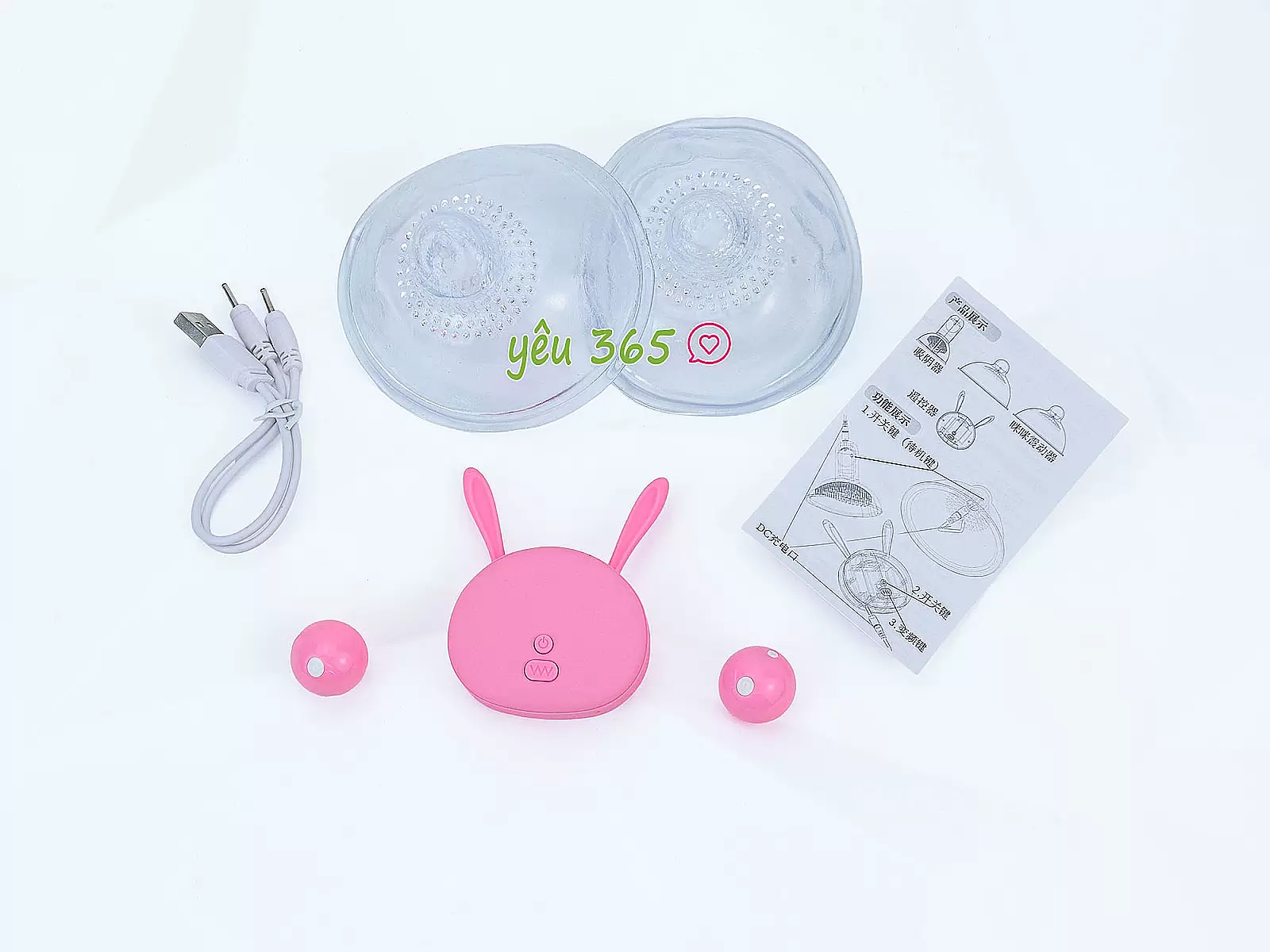 Máy mát xa ngực Breast Vibrator điều khiển từ xa