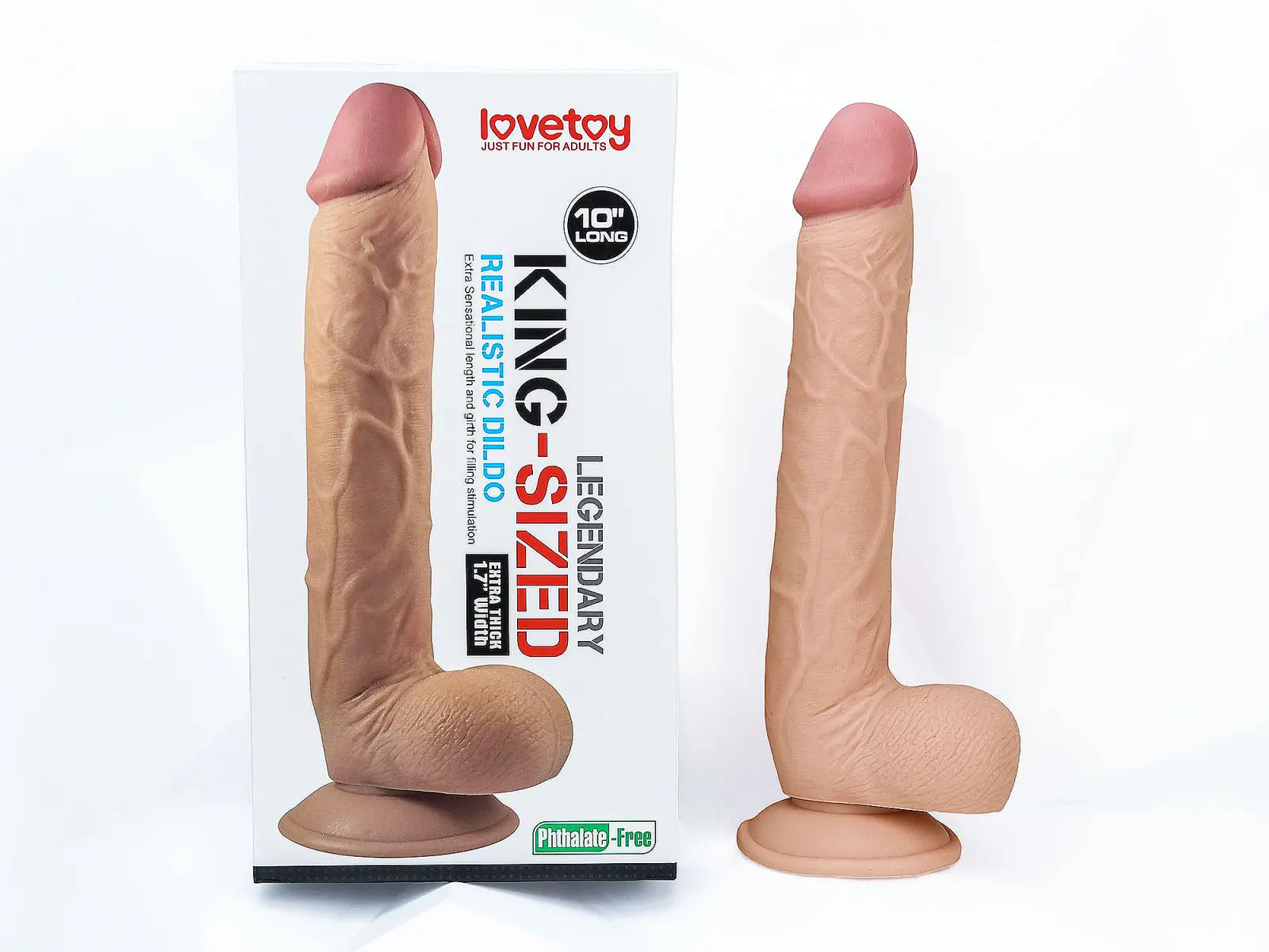 Dương vật giả Lovetoy King Size 10 inch có đế hàng khủng