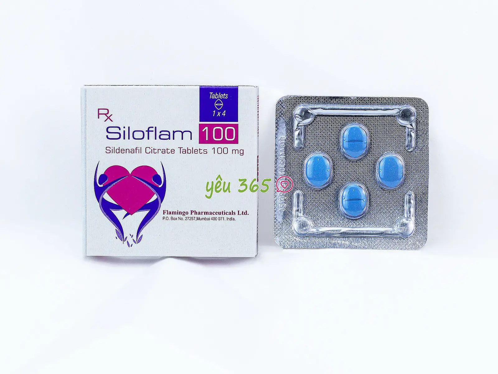 Viên uống cường dương Siloflam 100mg ngăn xuất tinh sớm
