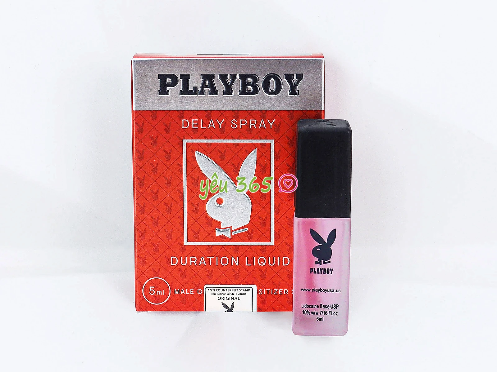 Xịt Kéo Dài Thời Gian Playboy Delay Spray Duration Liquid 5ml