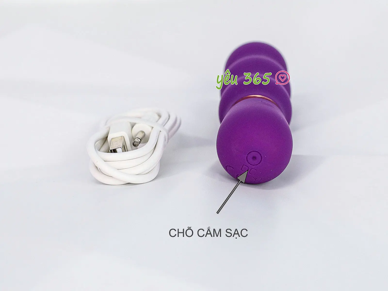 Máy mát xa hậu môn 3 khấc kích thích pin sạc
