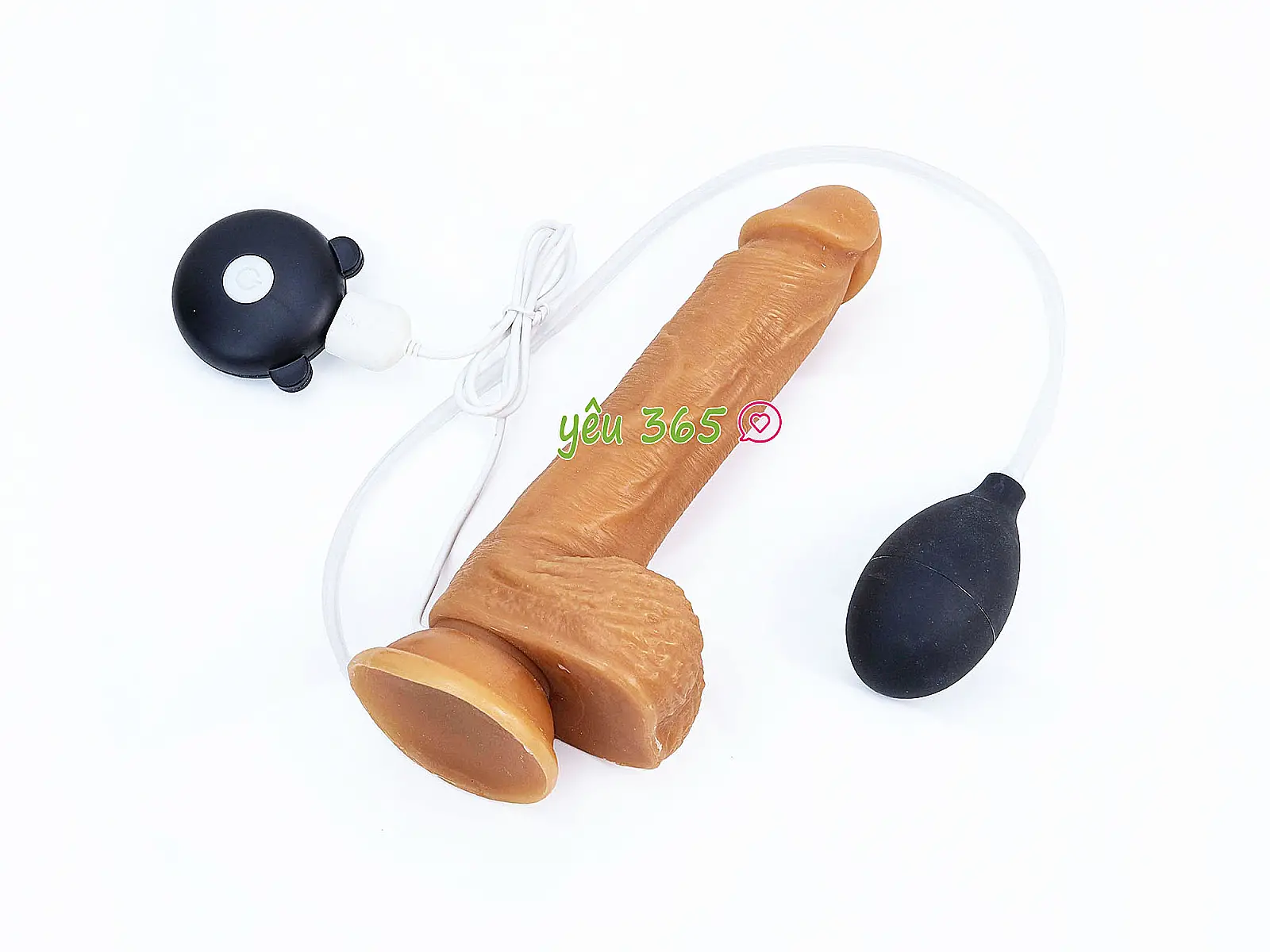 Dương vật giả silicon rung xuất tinh giống thật