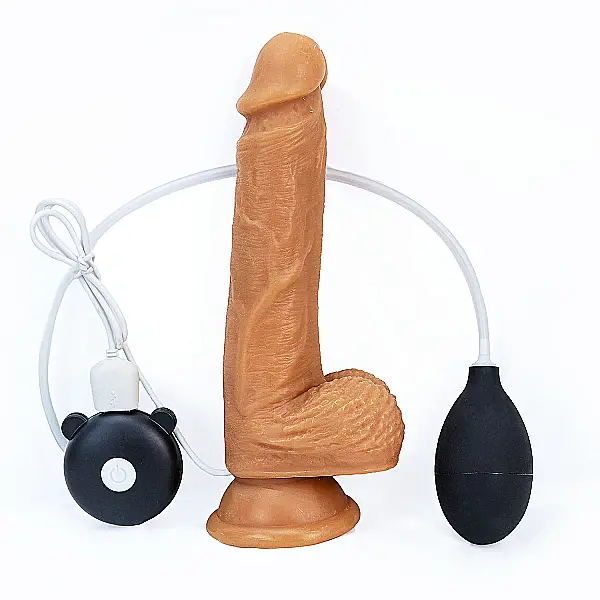 Dương vật giả có đế silicon Dildo rung xuất tinh