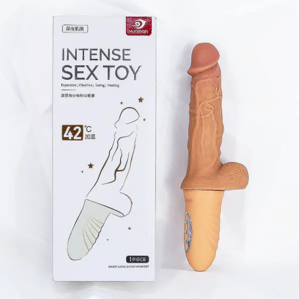 Dương vật giả Intense rung thụt, phát nhiệt 42 độ