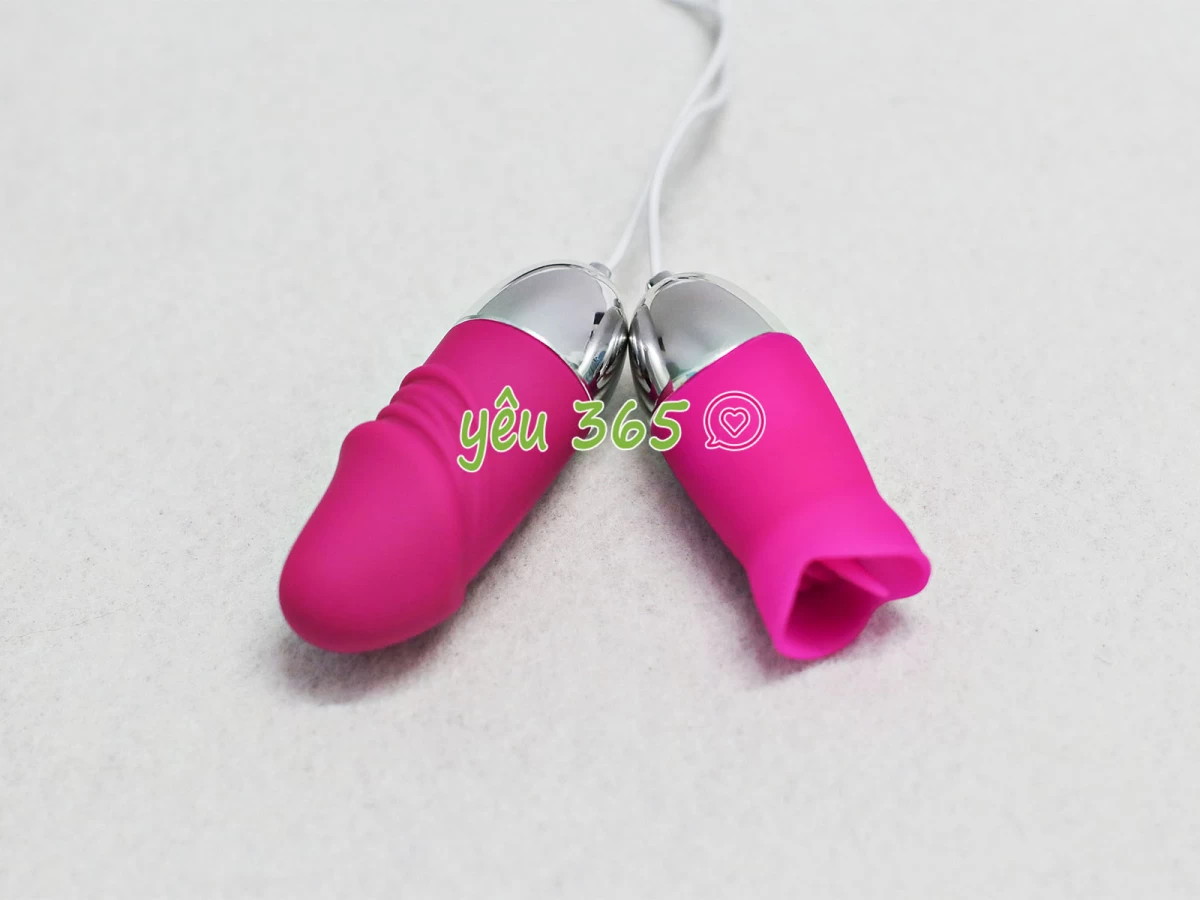 Trứng rung tình yêu mini 2 đầu Vibrating