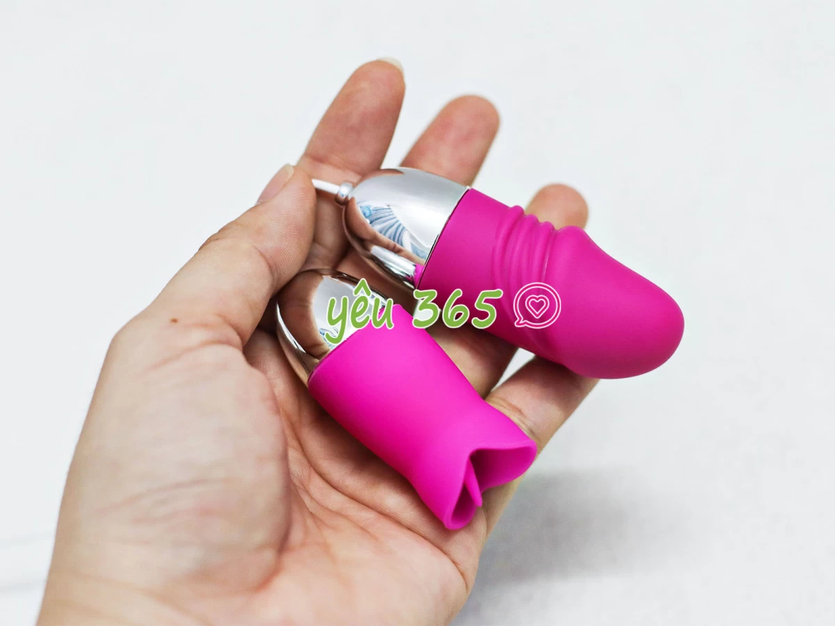 Trứng rung tình yêu mini 2 đầu Vibrating