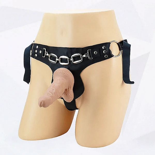 Dương vật giả Ultra Harness đặc ruột có dây đeo không rung