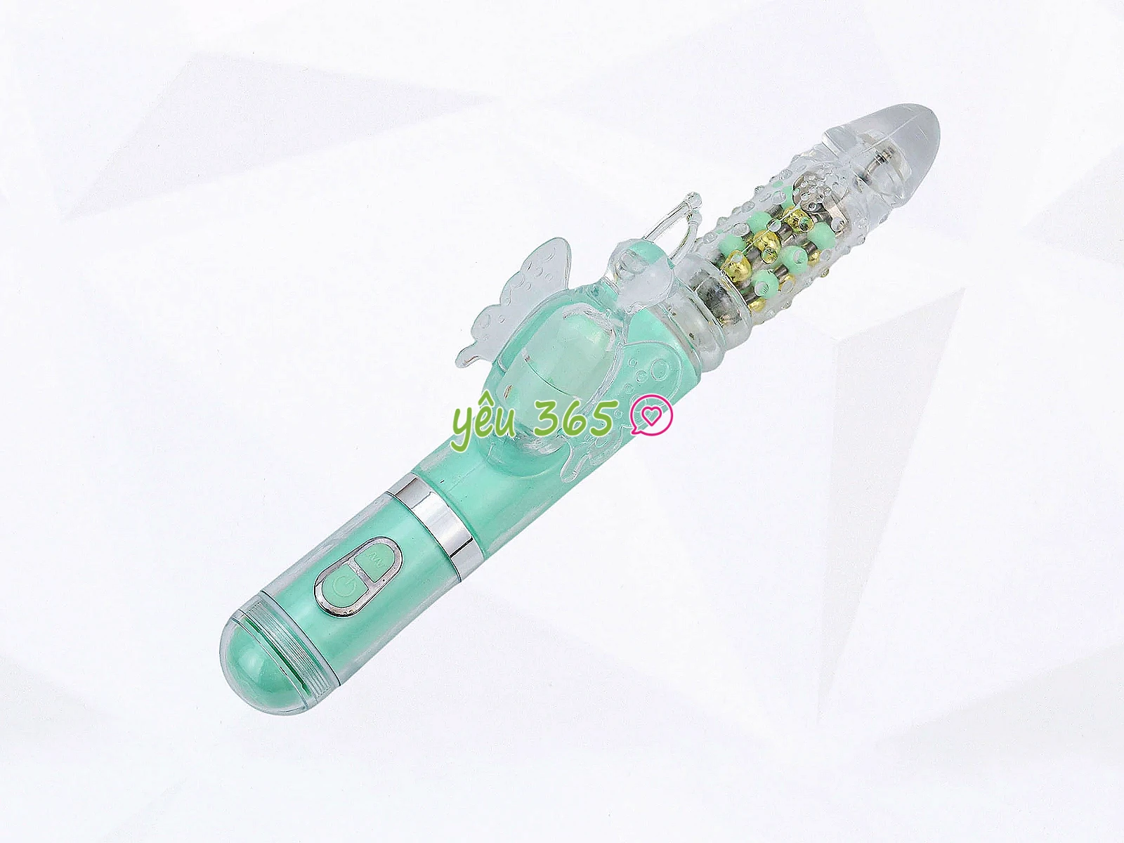 Dương vật giả đa năng rung thụt xoay bi có nhánh Mazarine