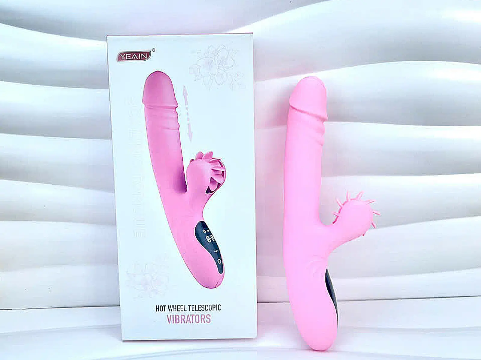 M&aacute;y massage Yeain Vibrators xoay thụt c&oacute; lưỡi liếm hoạt động b&igrave;nh thường, nhanh hết pin