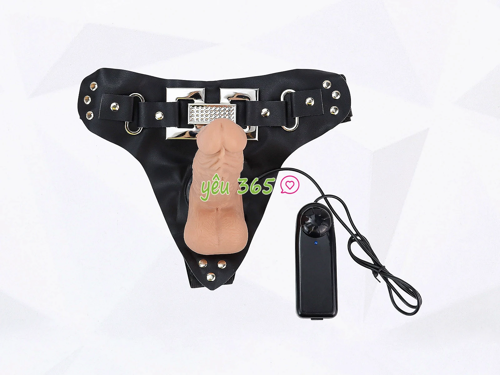 Dương vật giả có dây đeo Ultra Passionate Harness có rung