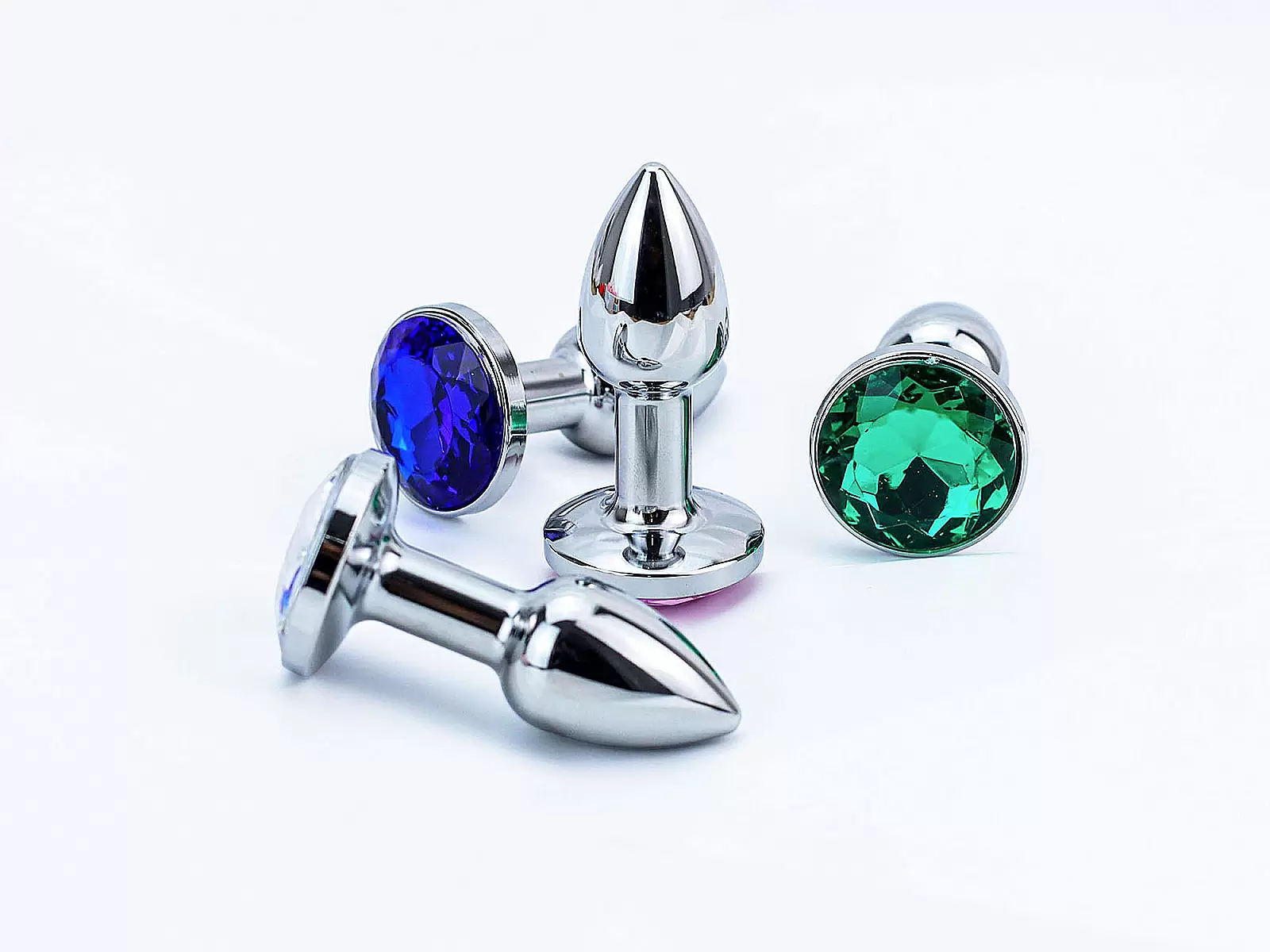 Sextoy kích hậu Inox mini có đế nhiều màu sắc