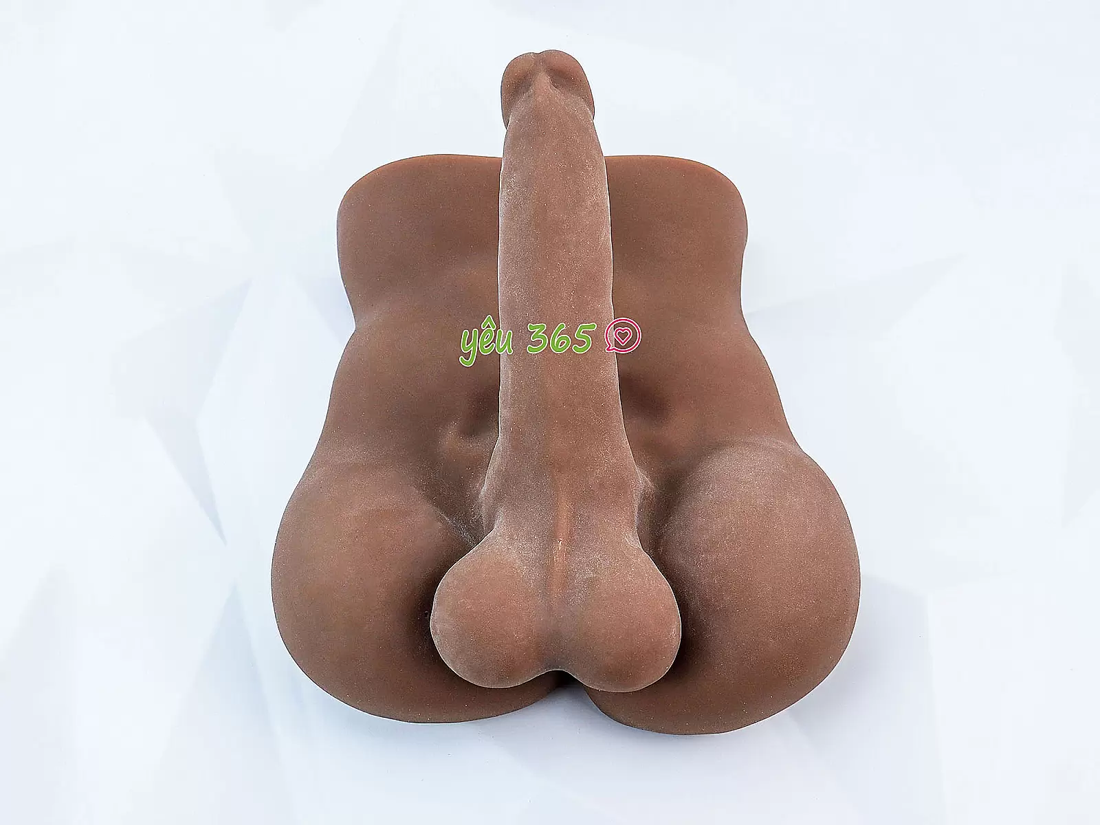 Búp bê bán thân nam màu nâu silicon mềm mại mạnh mẽ