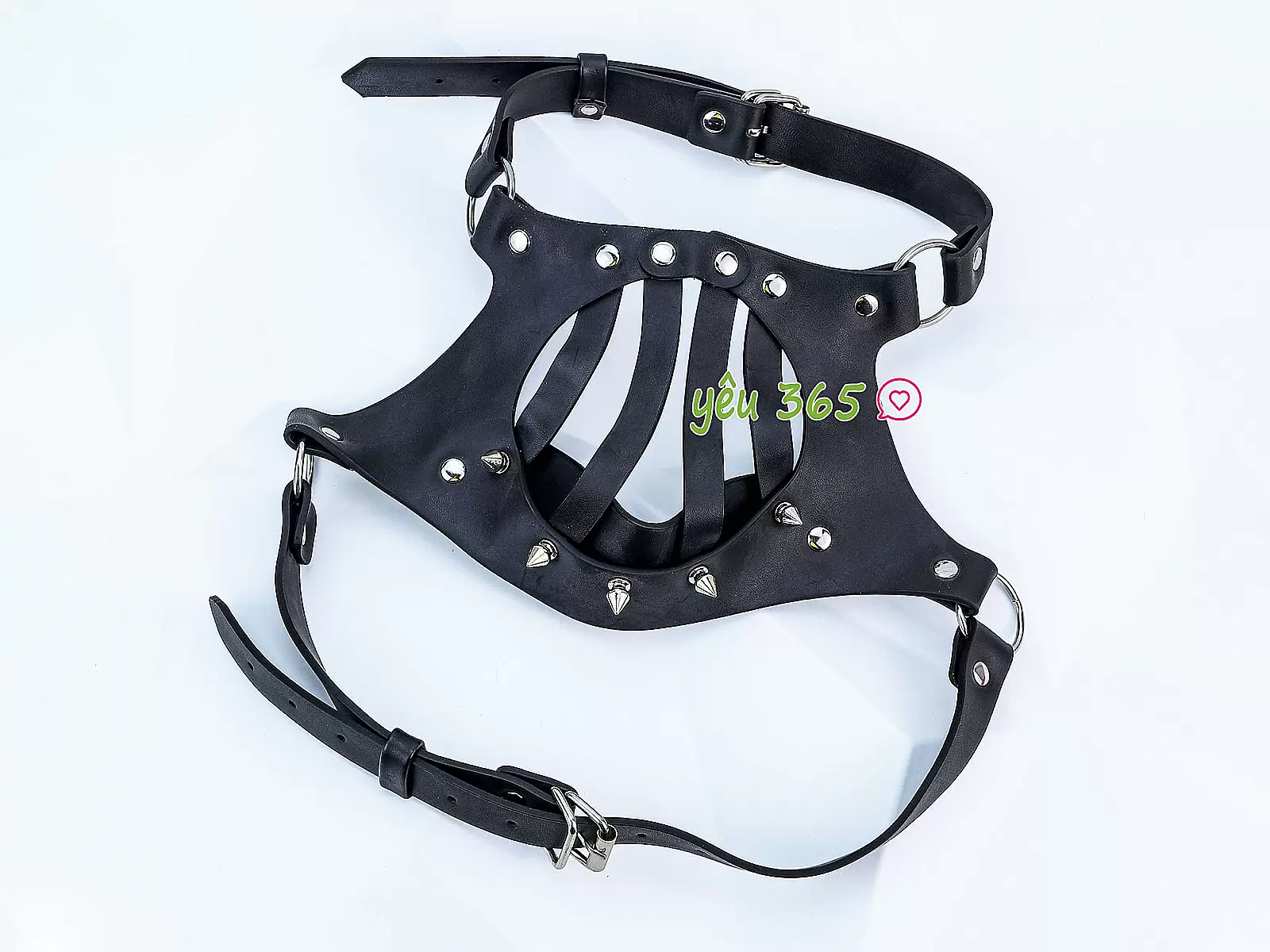 Đồ chơi tình yêu mặt nạ khóa miệng da