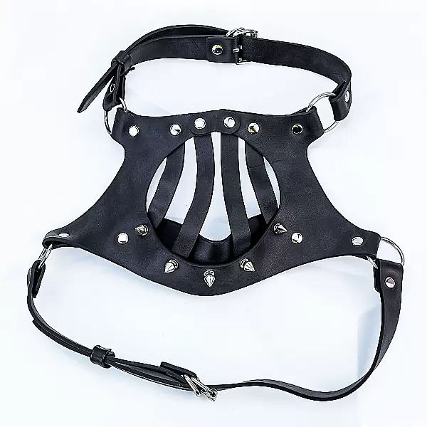 Đồ chơi tình yêu mặt nạ khóa miệng da