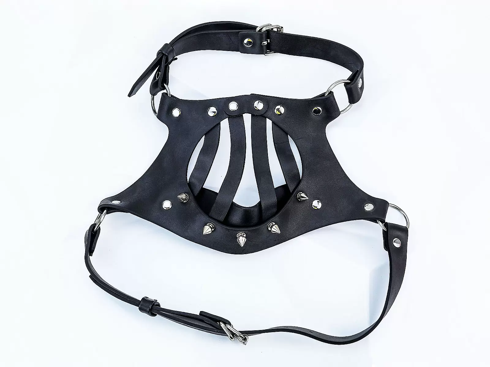 Đồ chơi tình yêu mặt nạ khóa miệng da