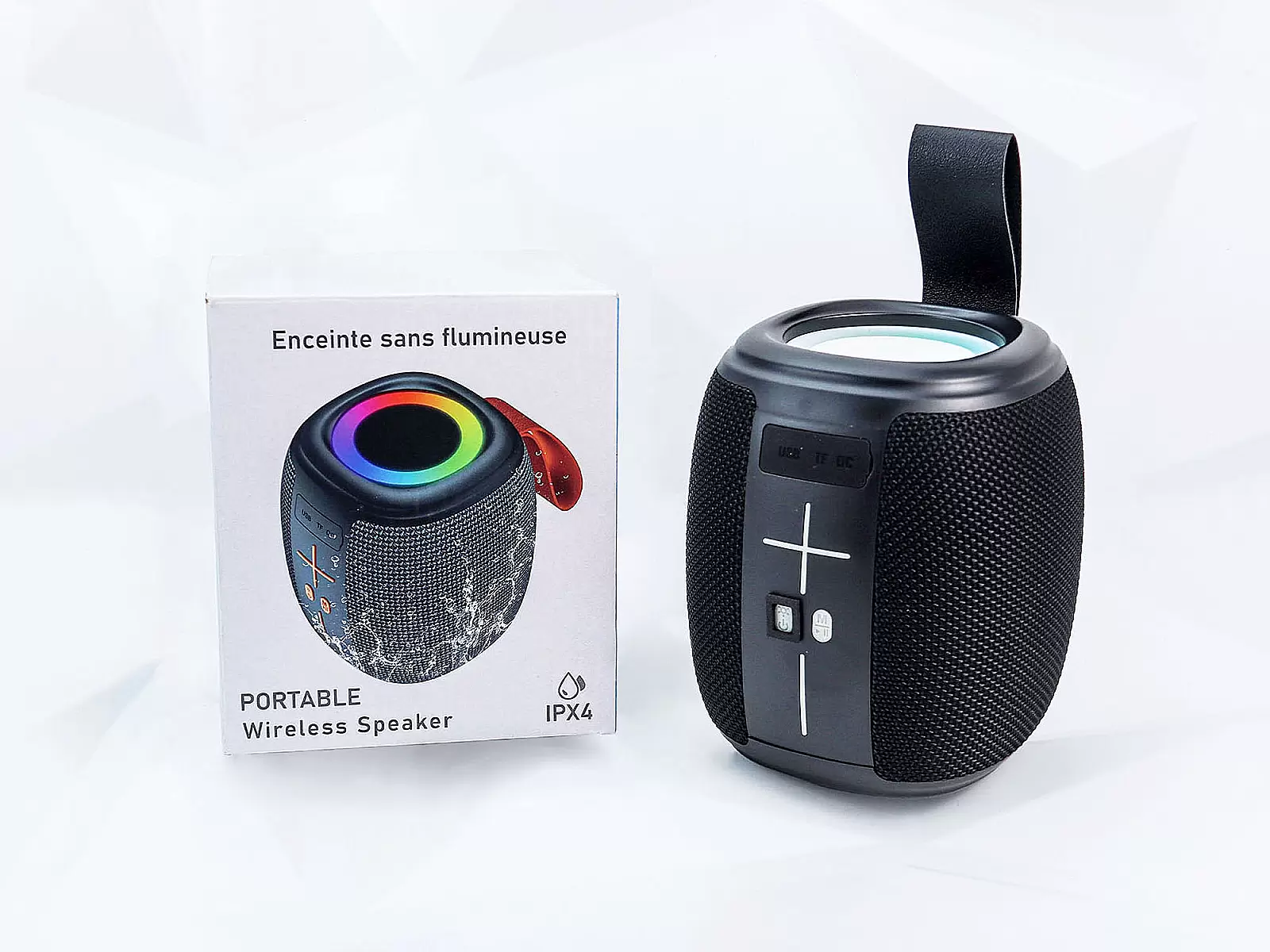 Loa Bluetooth V-805 âm thanh mạnh mẽ, LED đổi màu, chống nước IPX4