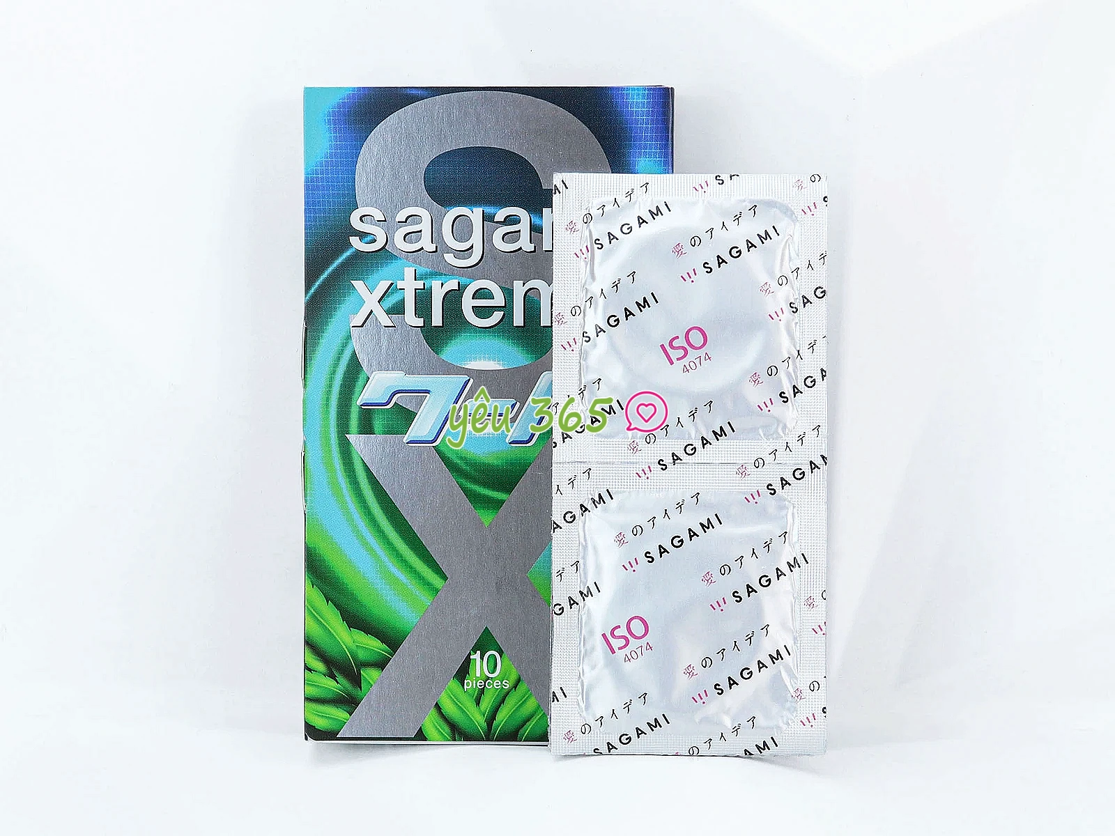 Bao cao su Sagami Xtreme Amino Gold Spearmint siêu mỏng giúp tăng khả năng truyền nhiệt và chân thật