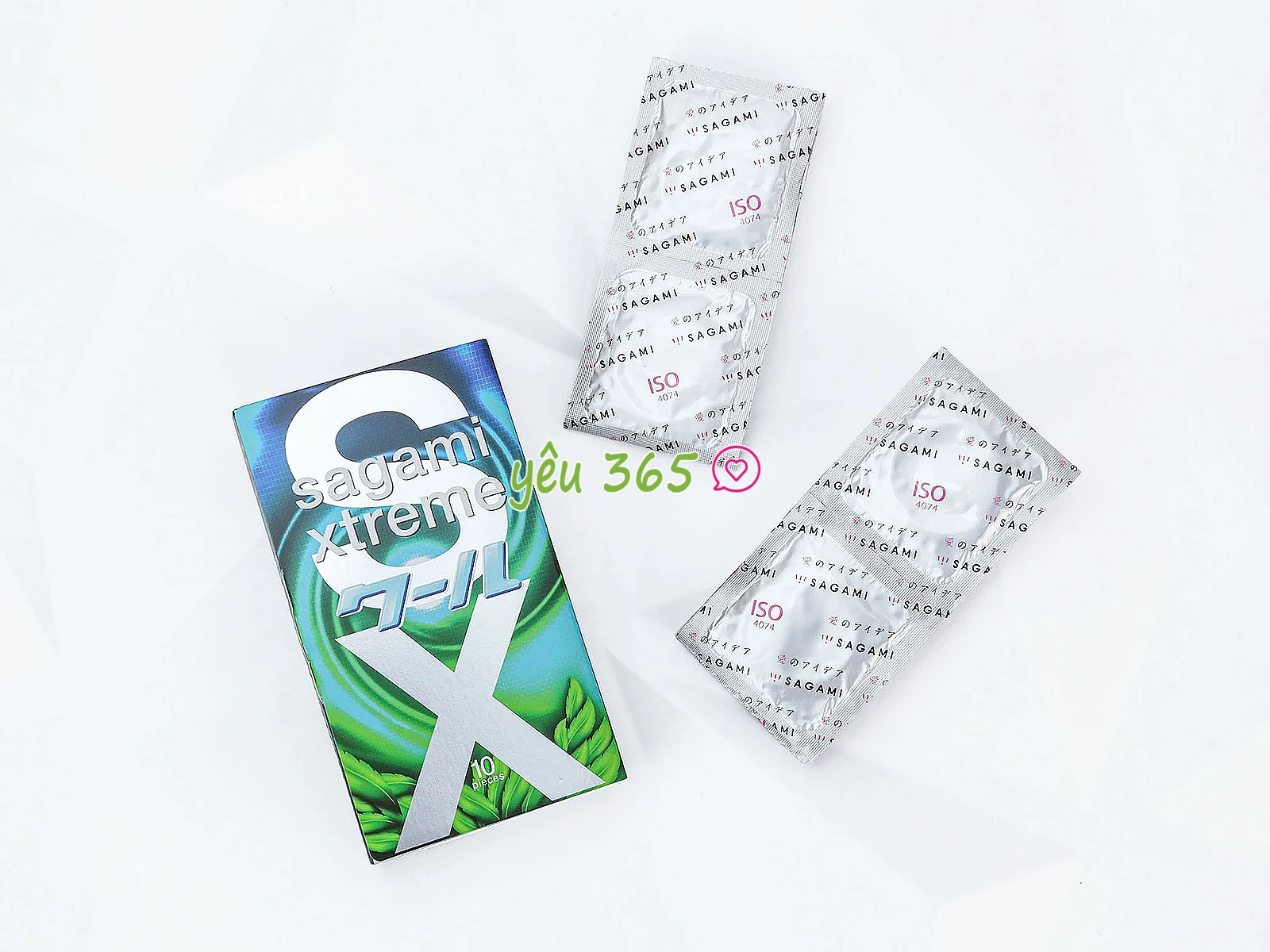 Bao cao su Sagami Xtreme Amino Gold Spearmint siêu mỏng giúp tăng khả năng truyền nhiệt và chân thật