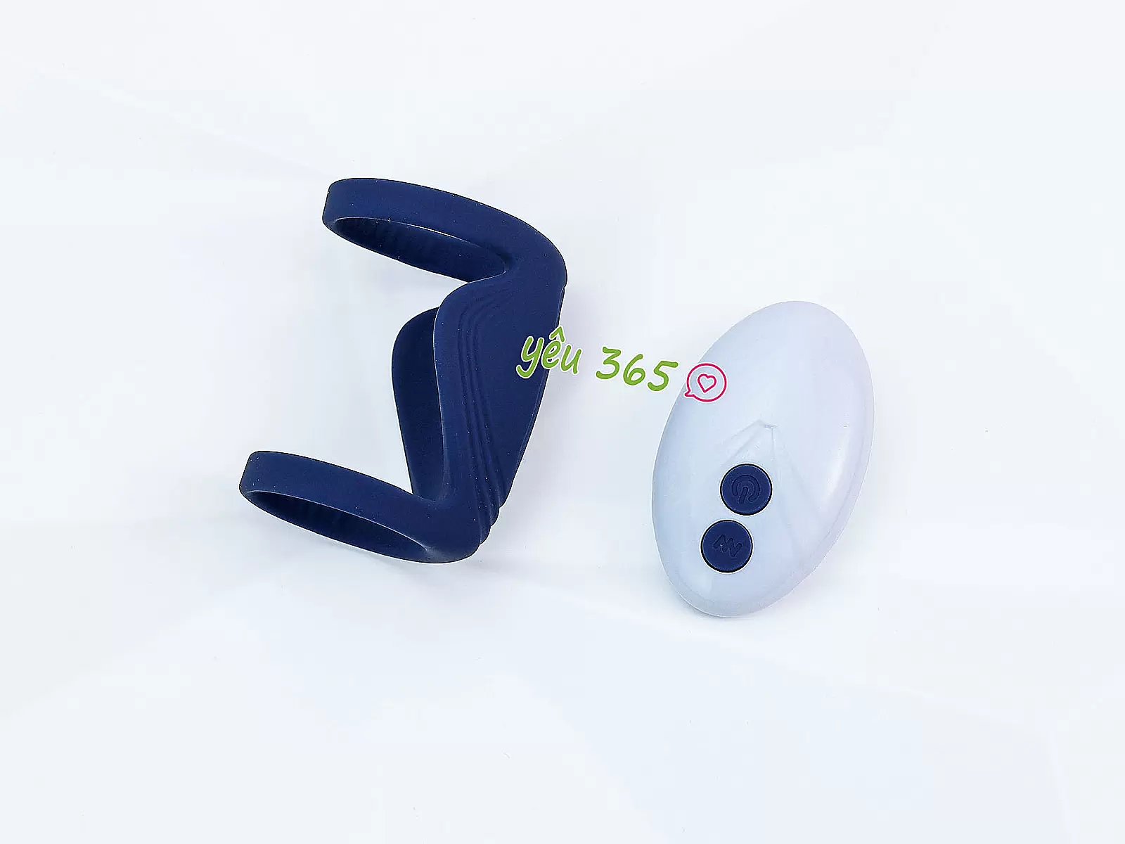 Vòng đeo dương vật Bicyclic Ring kèm điều khiển từ xa (không kèm dương vật giả)