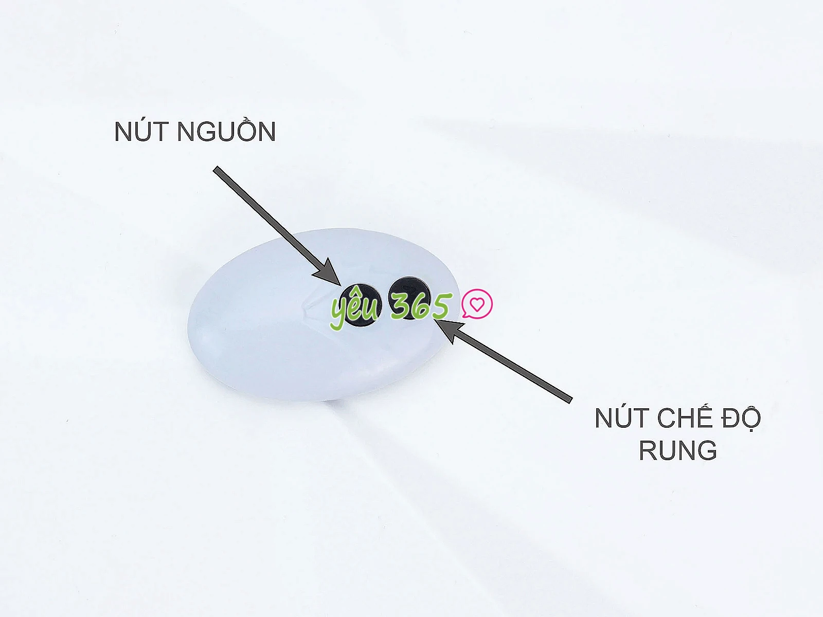 Vòng đeo dương vật Bicyclic Ring kèm điều khiển từ xa (không kèm dương vật giả)