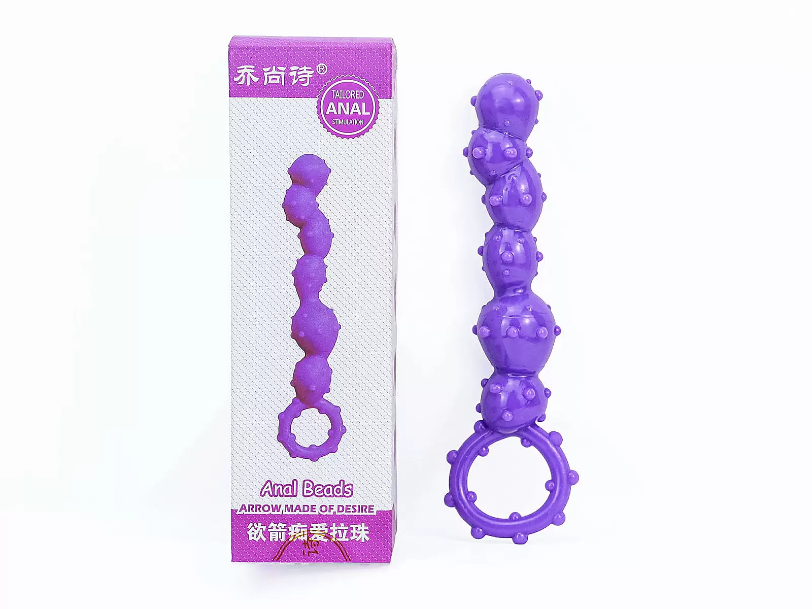 Dụng cụ kích thích hậu môn bi gai xoắn silicon Anal Beads