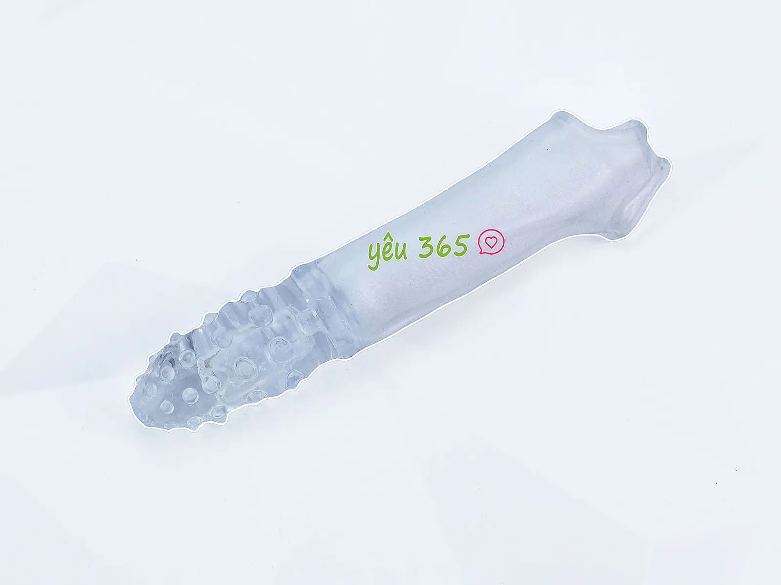 Bao cao su đôn dên Wolf's Fang có gắn bi rung tăng kích thước