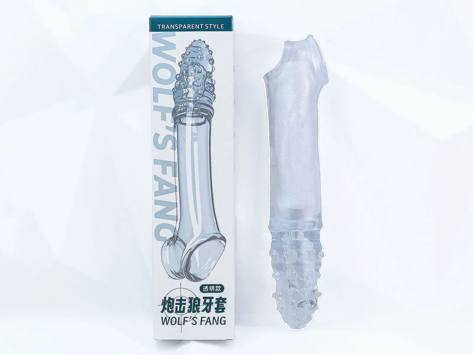 Bao cao su đ&ocirc;n d&ecirc;n Wolf&#039;s Fang c&oacute; gắn bi rung tăng k&iacute;ch thước