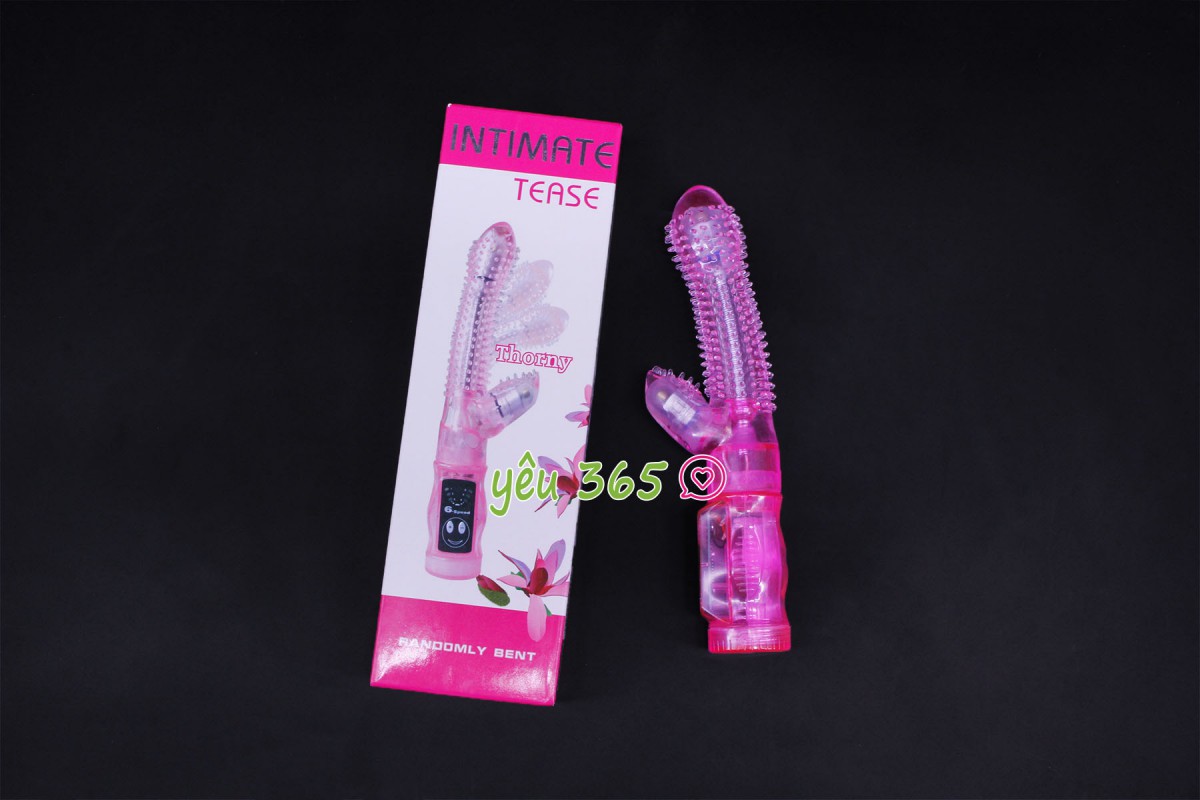 Sex toy dương vật giả rung ngoáy Tease có gai 2