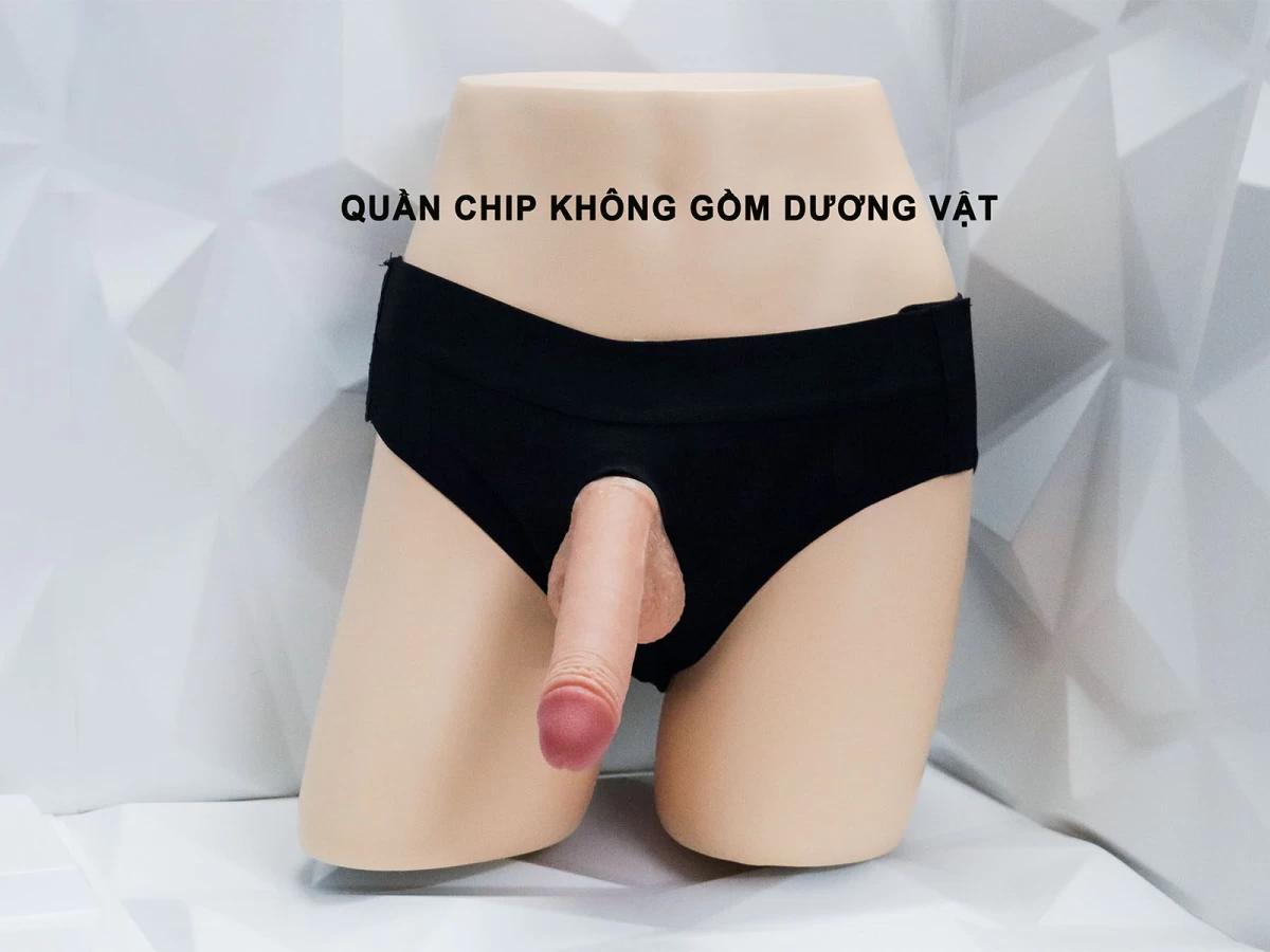 Quần chip gắn dương vật giả đơn chắc chắn (không gồm dương vật giả)