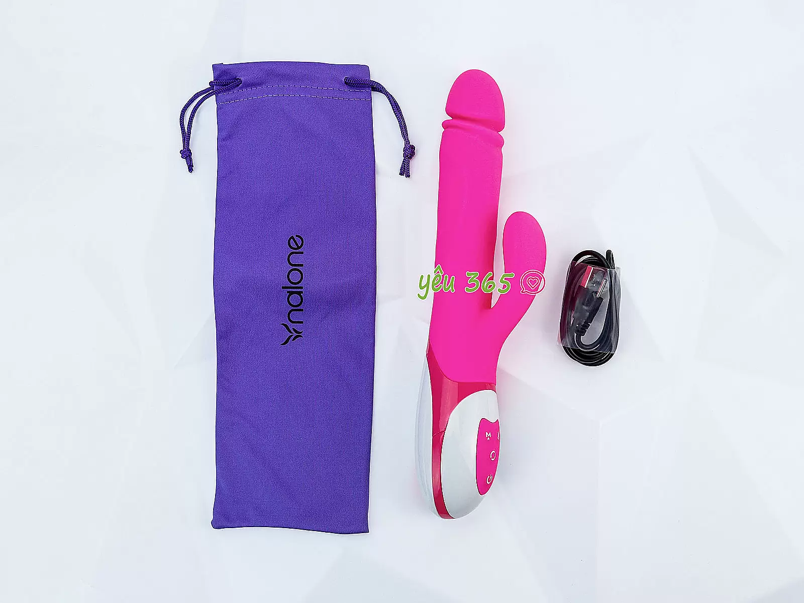 Dương vật giả Nalone Wave cao cấp rung thụt bi xoay làm ấm