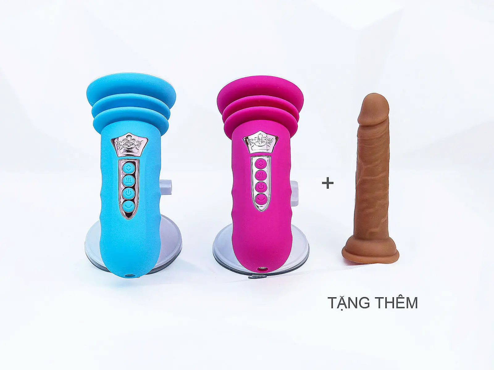 Đế gắn dương vật có đế rung thụt pin sạc (không bao gồm dương vật giả)