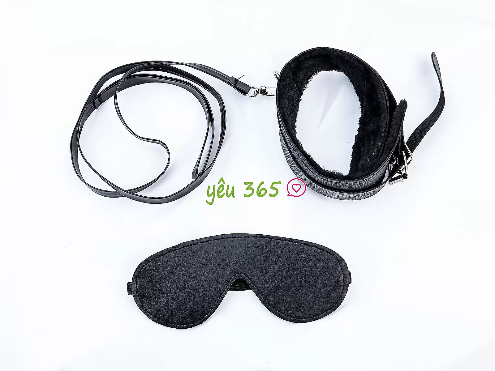 Đồ chơi bạo dâm da đen 7 món bộ phụ kiện quyến rũ cho cặp đôi thích cảm giác mạnh