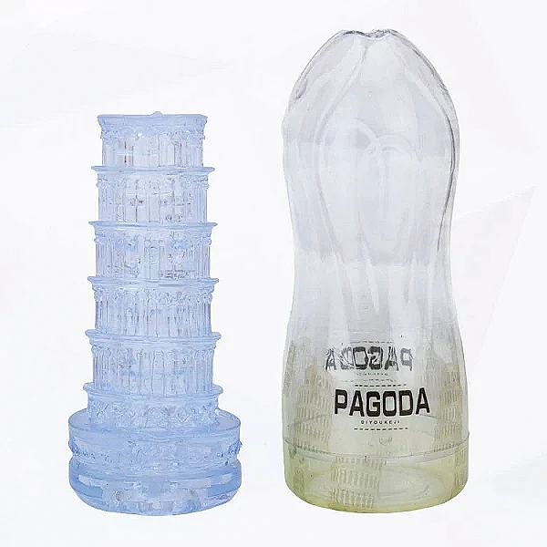 Cốc âm đạo giả Pagoda trong suốt nhỏ gọn cho nam