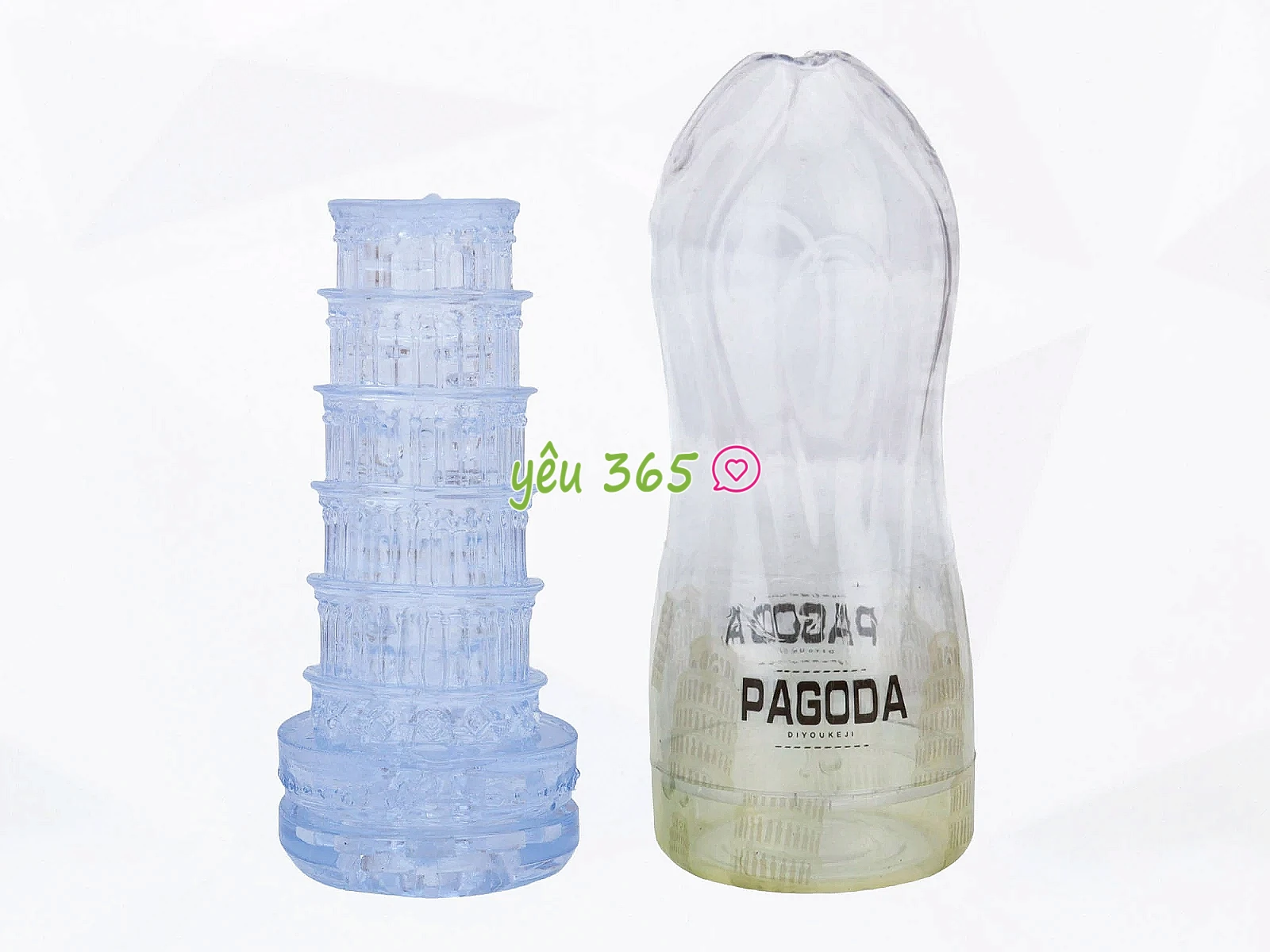 Cốc âm đạo giả Pagoda trong suốt nhỏ gọn cho nam