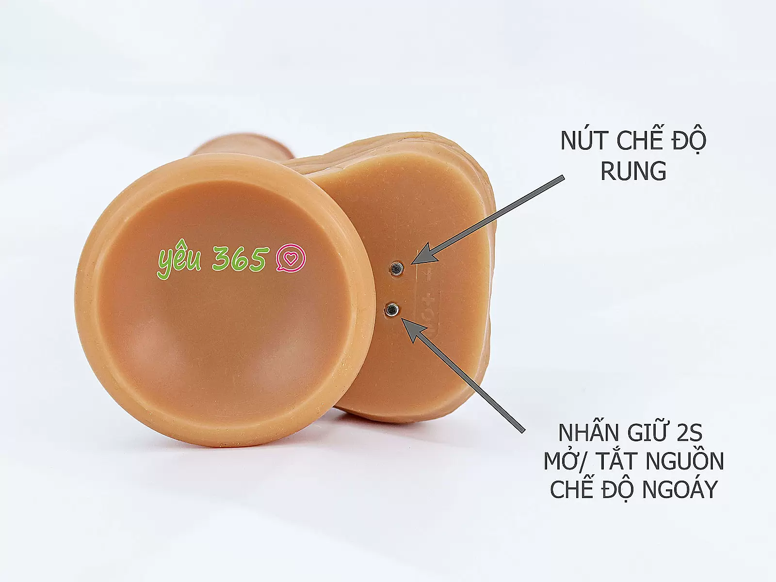 Dương vật giả có đế rung ngoáy ấm nóng pin sạc điều khiển không dây Yeain Devil